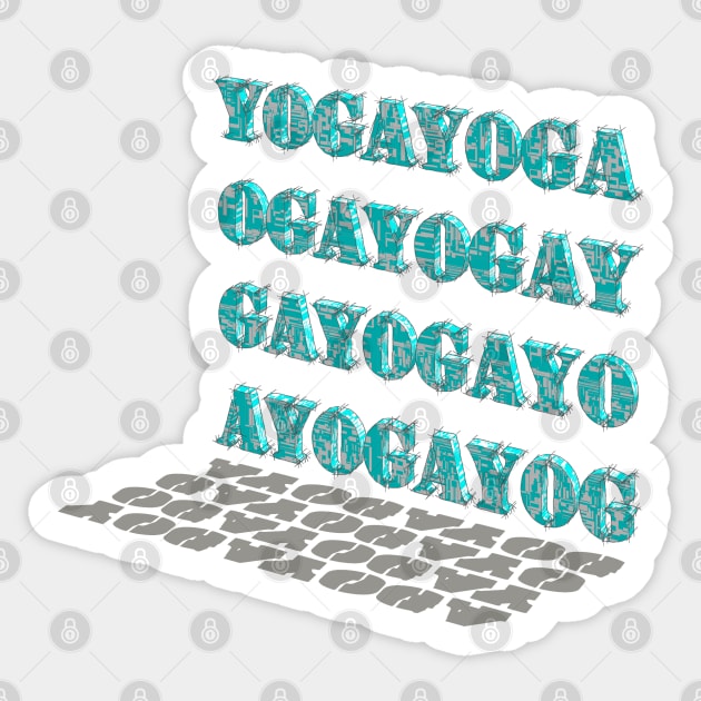 Yoga sudoku Sticker by M[ ]